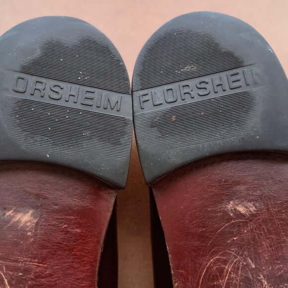 Men's Florsheim Burgundy Kiltie Tassell Loafers/Slip-Ons, Size 12D - Picture 7 of 8